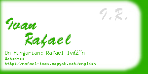 ivan rafael business card